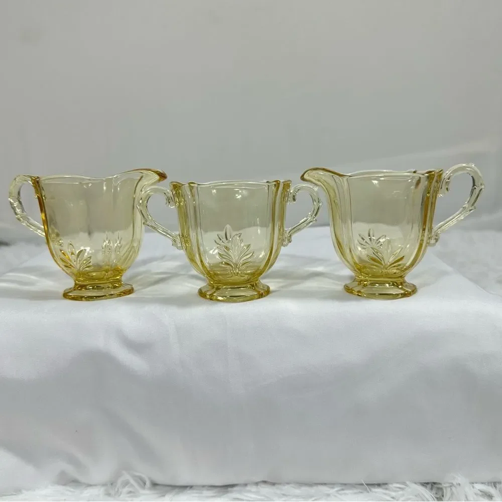 Fostoria creamers and sugar bowl Dinnerware